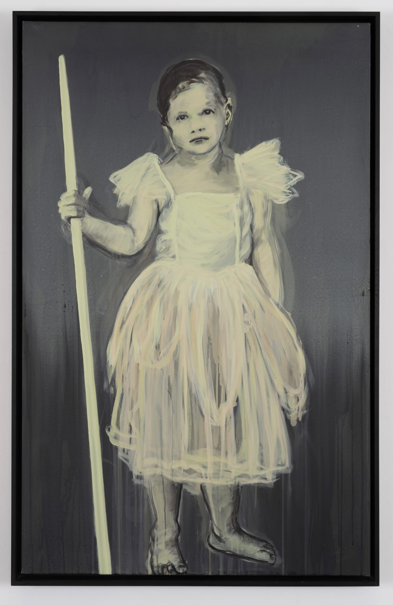 Claire TABOURET La Poudreuse (Powder Girl), 2013 Acrylic on canvas 130 x 81 cm (51 1/8 x 31 7/8 inches)