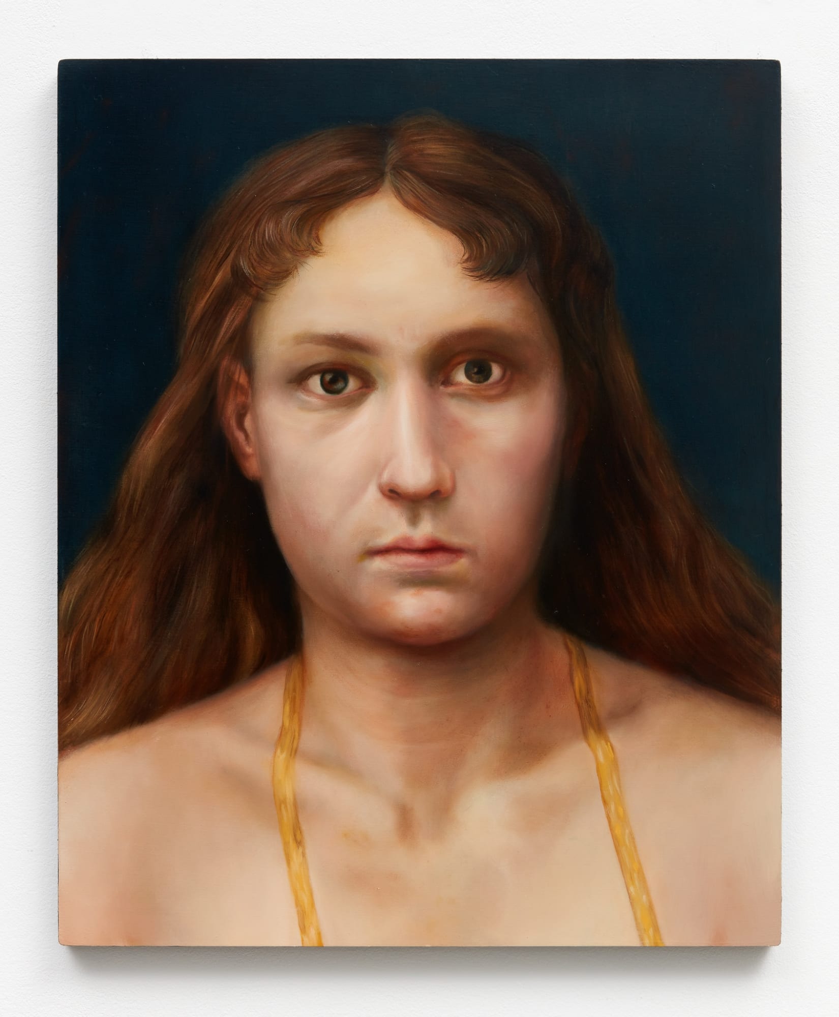 Sophie Kuijken I.V., 2020 Oil and acrylic on chipboard panel 50,2 x 41 x 2 cm) (19 3/4 x 16 1/8 x 0 25/32 inches)