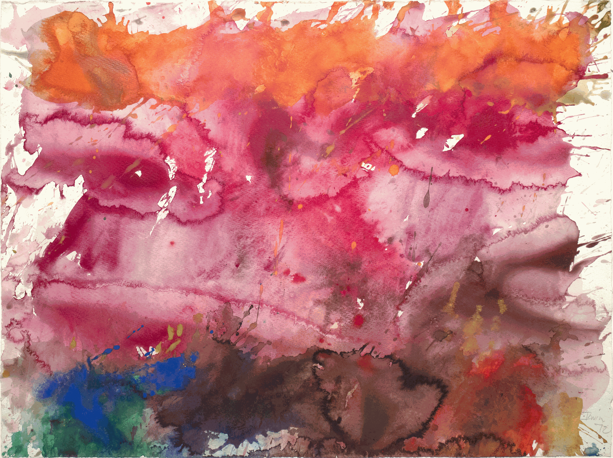 Albert Irvin 亞伯特·厄文: Untitled Opus w.2, 1972