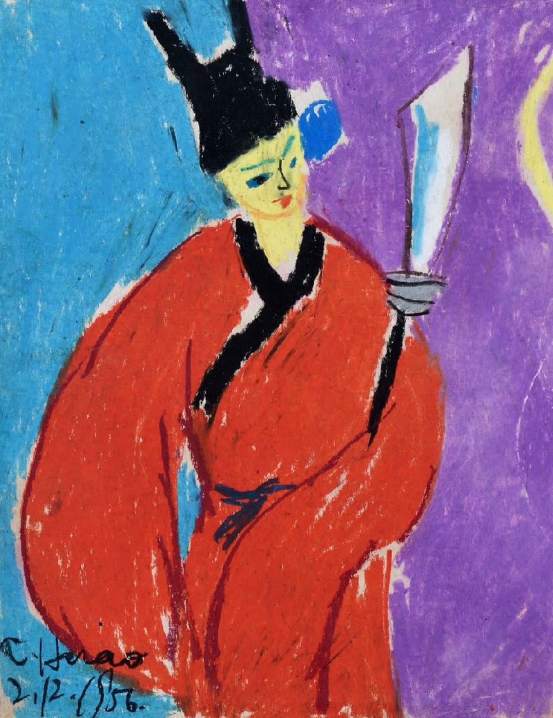HSIAO CHIN 蕭勤, CHINESE OPERA CHARACTERS-6 《京劇人物-6》, 1956