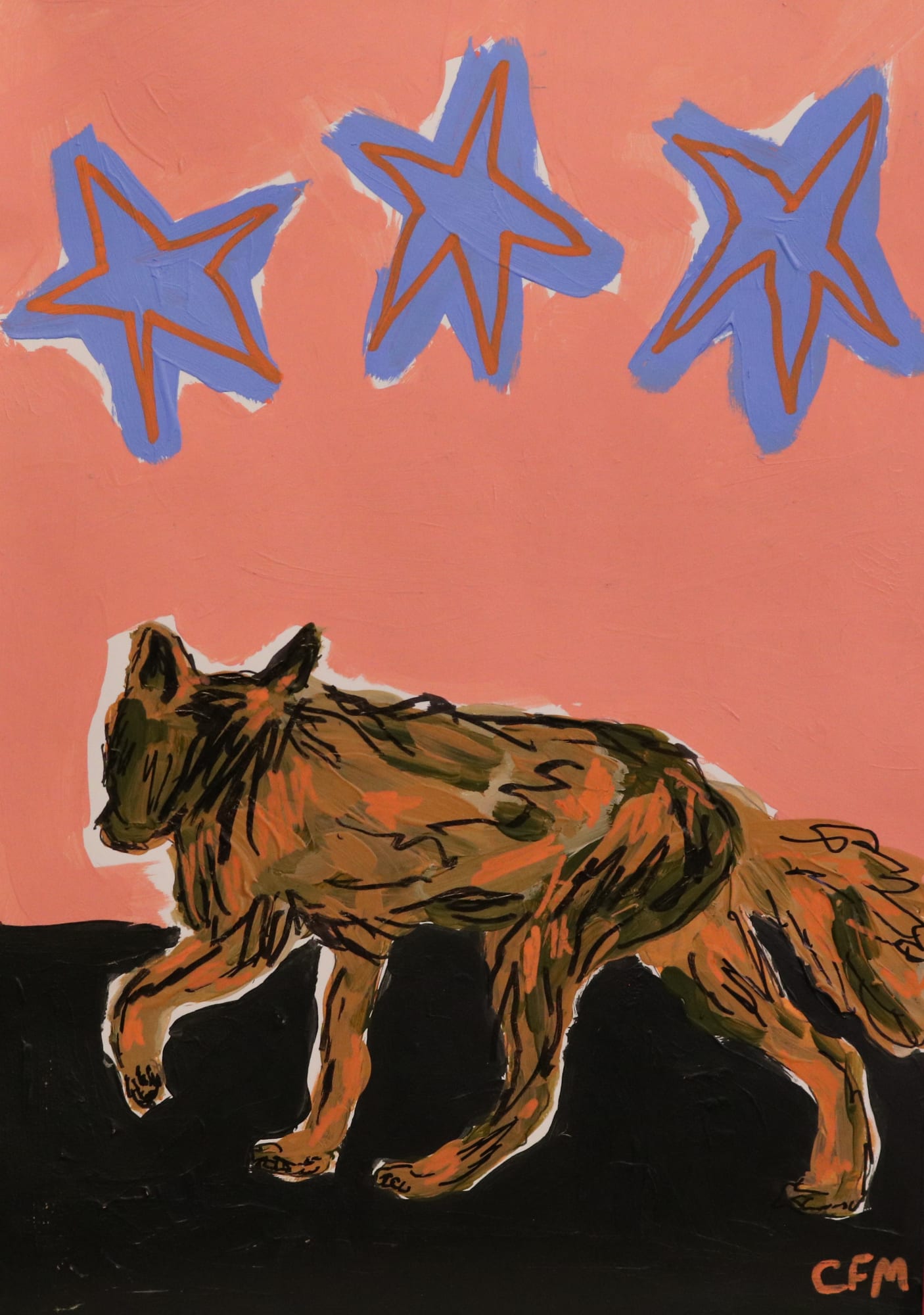 Caitlin Flood-Molyneux, The Search, 2024 Mixed Media on Paper