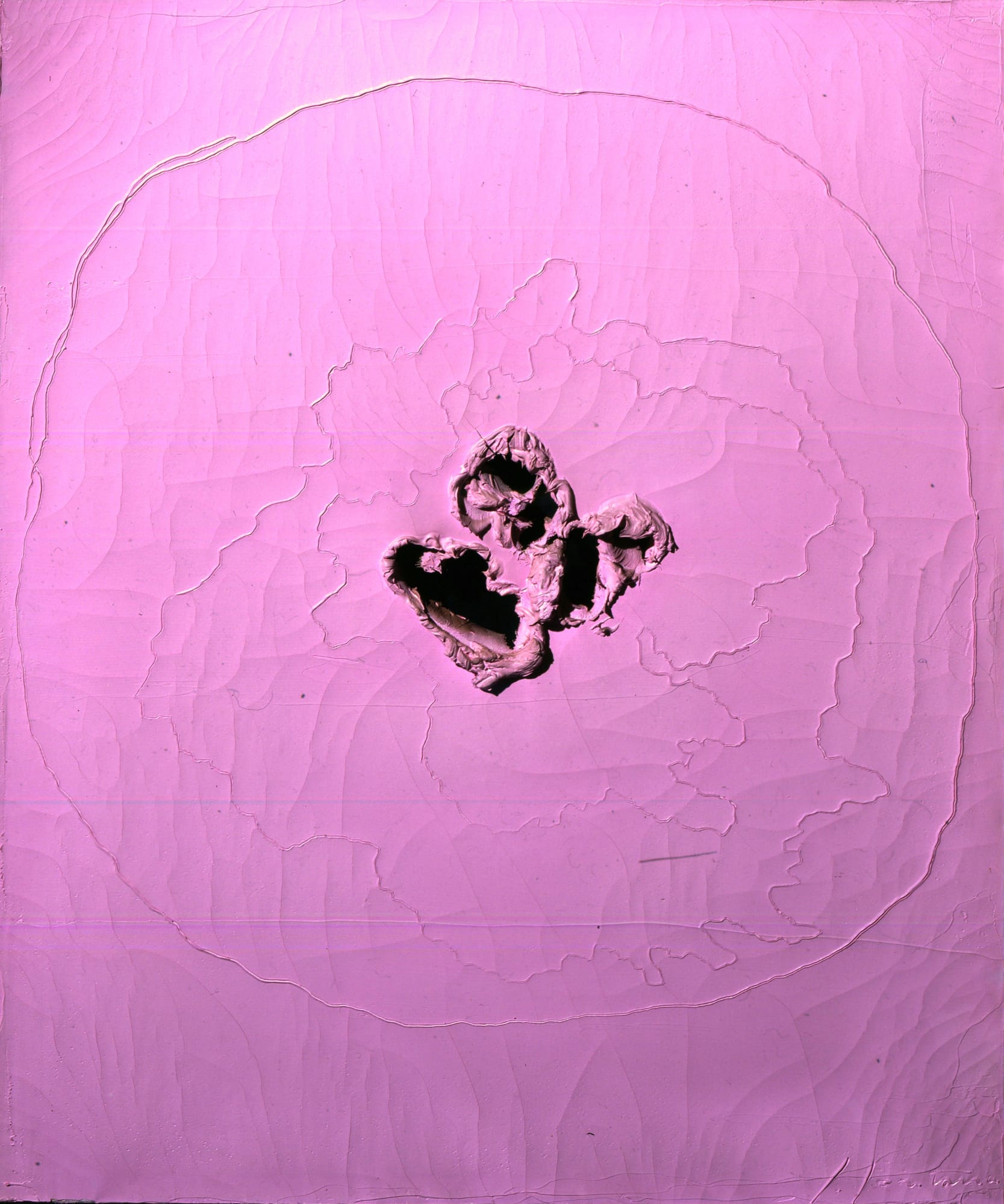 © Maggiore g.a.m. | Lucio Fontana, Concetto Spaziale, 1962 oil, lacerations and graffiti on canvas / olio, squarci e graffiti su tela 92 x 74 cm