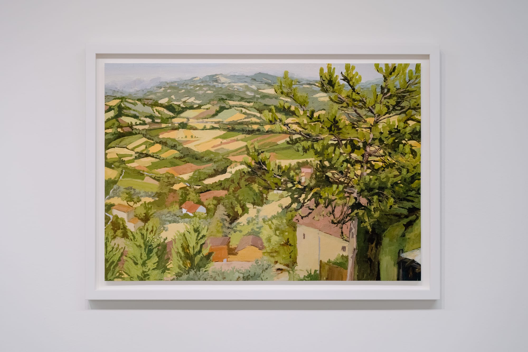 Elaine Kusmishko, Landscape with tree, 2019