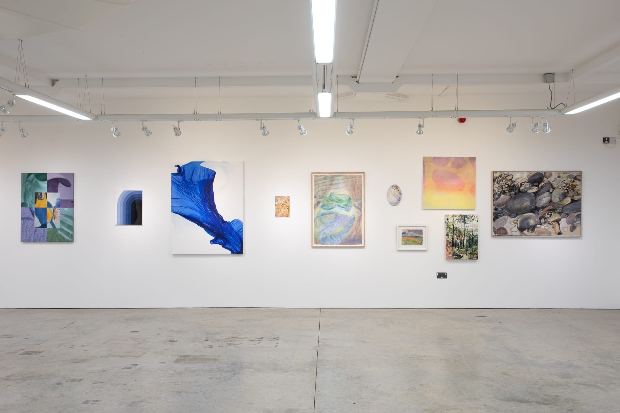 Installation view A slash of Blue- March 2023 Photo: Josef Konczak