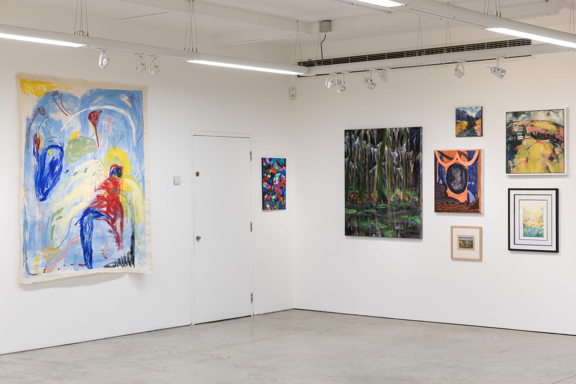 Installation view A slash of Blue- March 2023 Photo: Josef Konczak