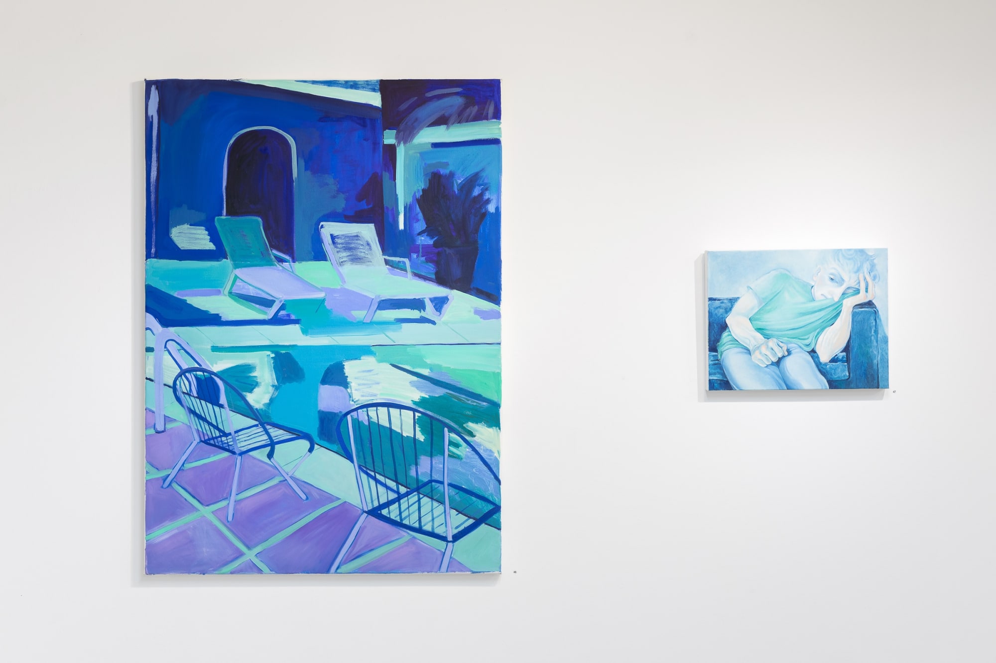 Installation view A slash of Blue- March 2023 Photo: Josef Konczak