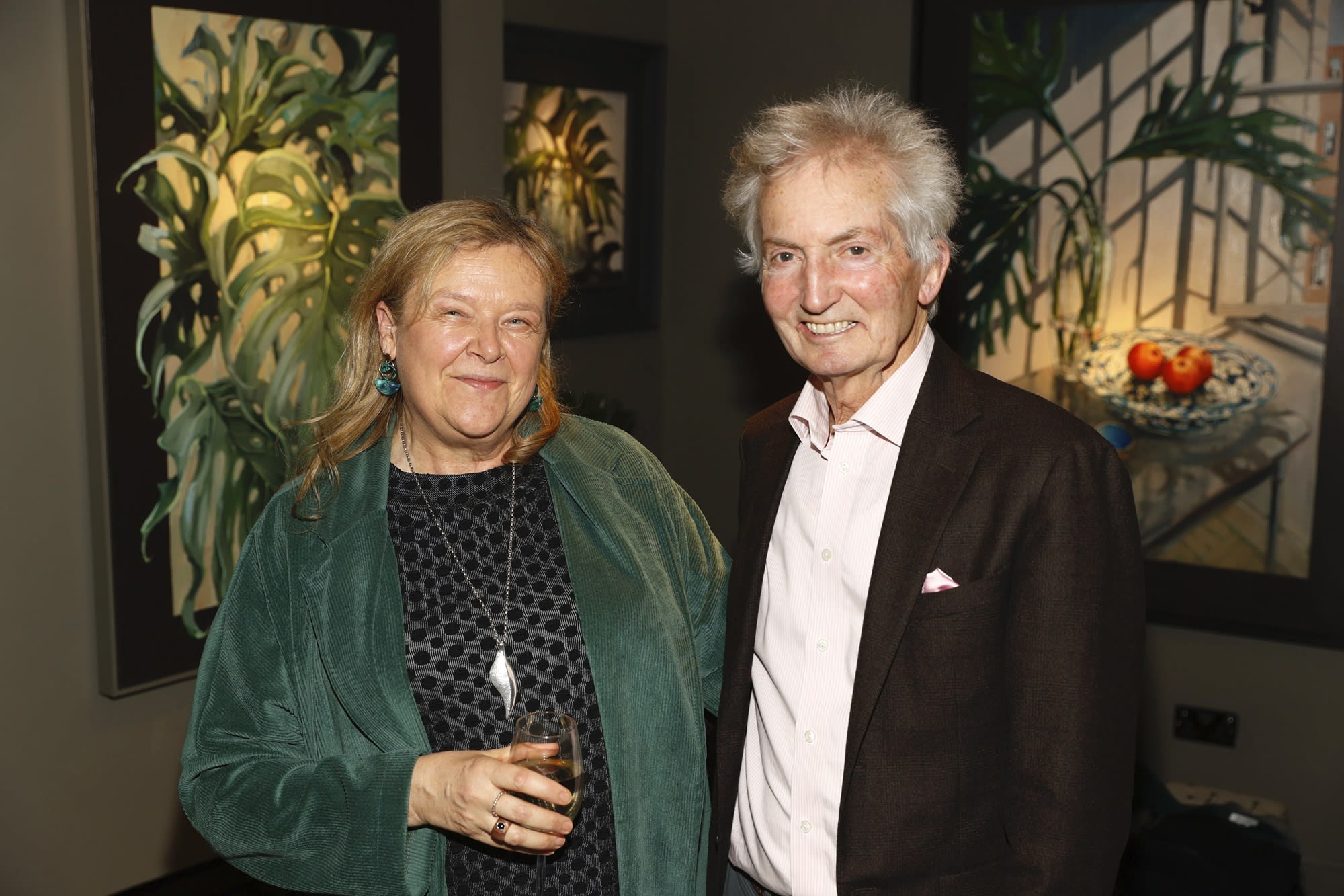 Delia Hickey and Paul Cusack at the opening of the 'Botanical Fusion. Singapore to Dublin' Exhibition