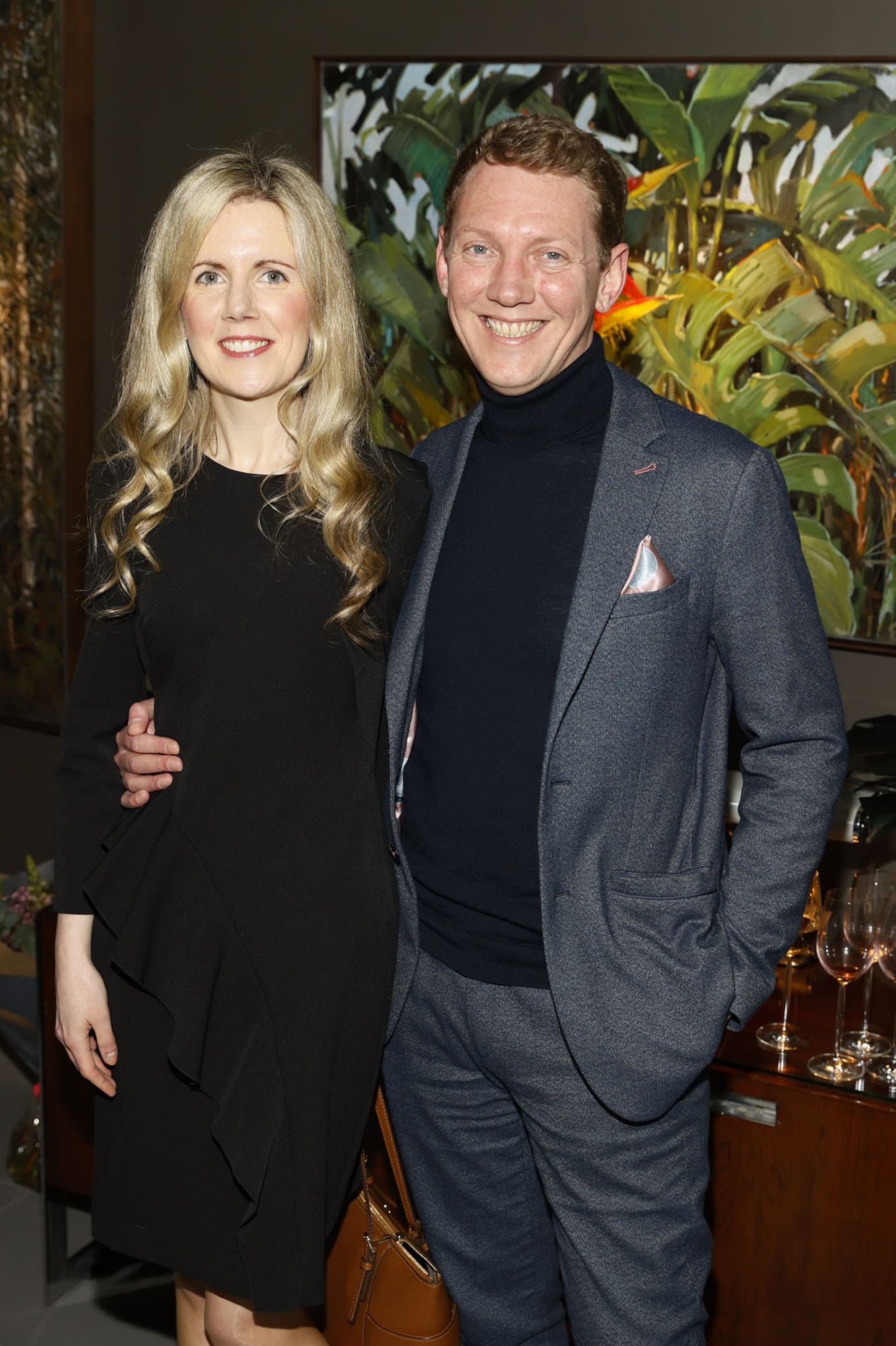 Edel McDermott and Jacques Swanepoel at the opening of the 'Botanical Fusion. Singapore to Dublin' Exhibition