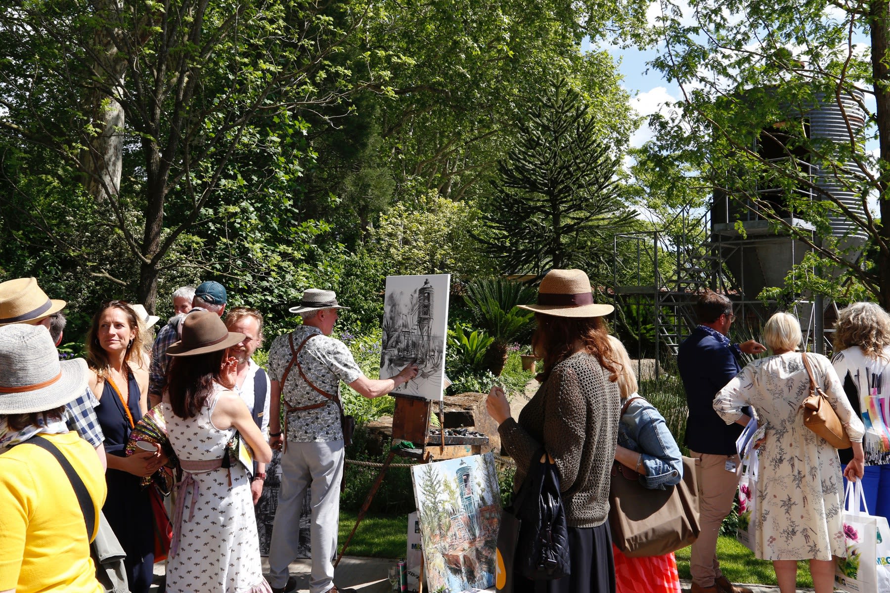 21 MAY 2019 CHELSEA FLOWER SHOW, LONDON The Resilience Garden, Designer: Sarah Eberle The Grain Silo photo: Agata Byrne