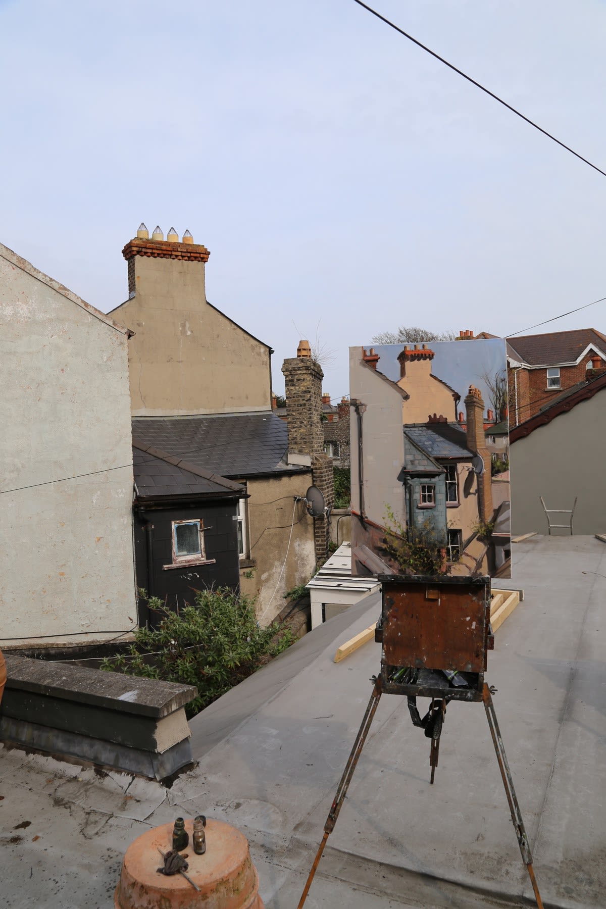 09 APRIL 2020 THE GERARD BYRNE STUDIO, RANELAGH, DUBLIN Gallery Rooftop We Are All in This Together photo: Agata Byrne