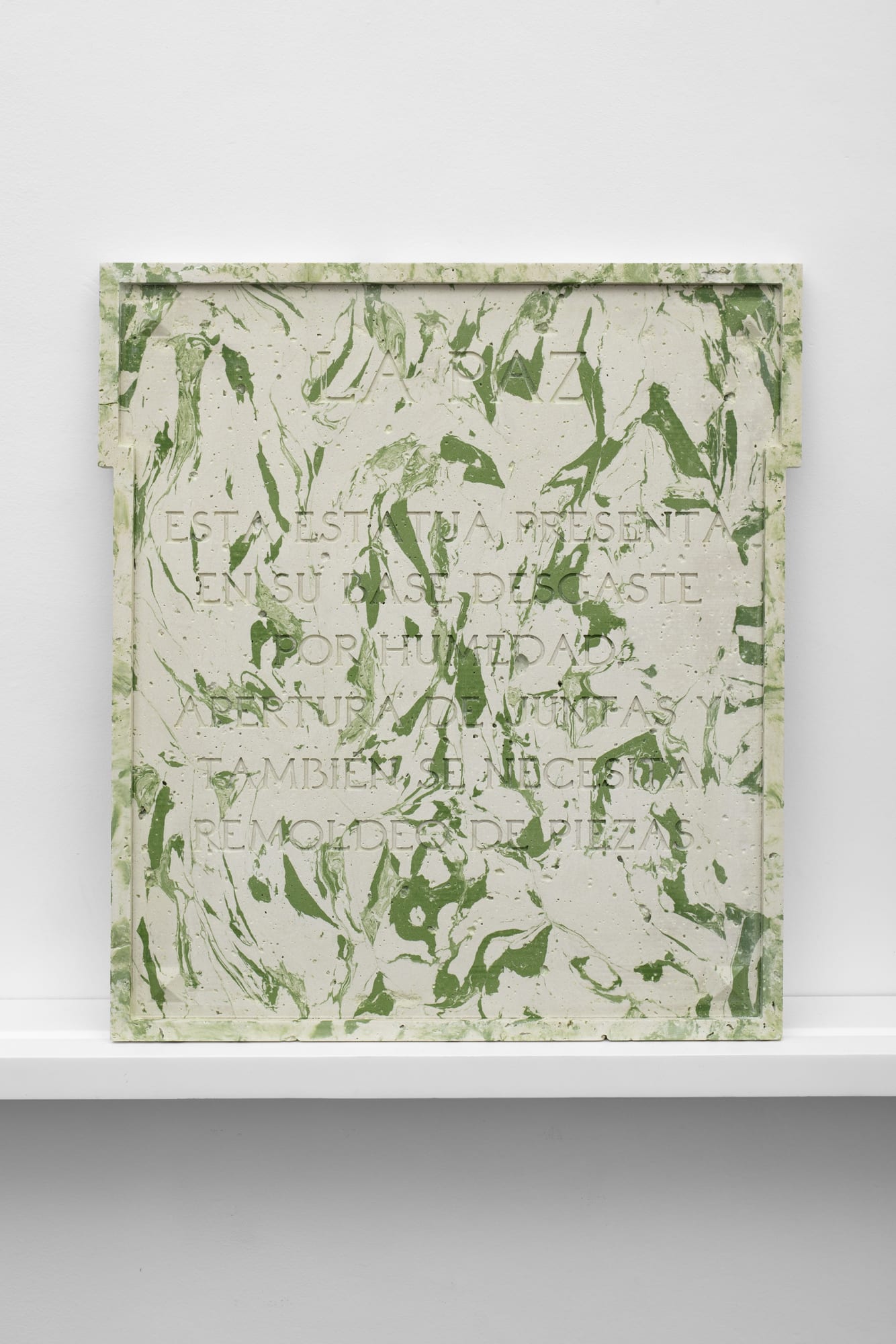 Julieta Gil, Paz, 2021 Cast and pigment 40 x 44 x 1 cm