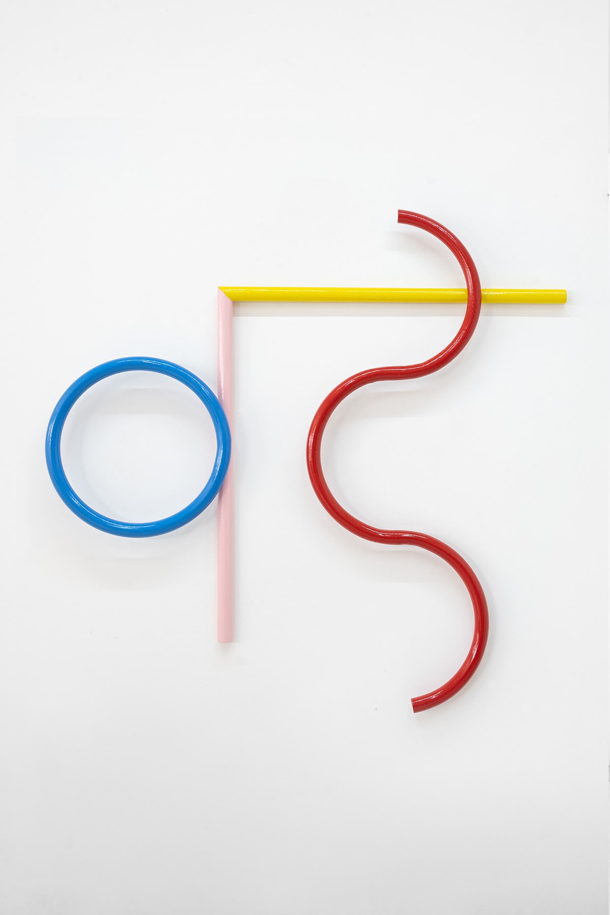 Playground Structure (Blue Ring) , 2022 Lacquered steel 143 x 147 cm 56 1/4 x 57 7/8 in