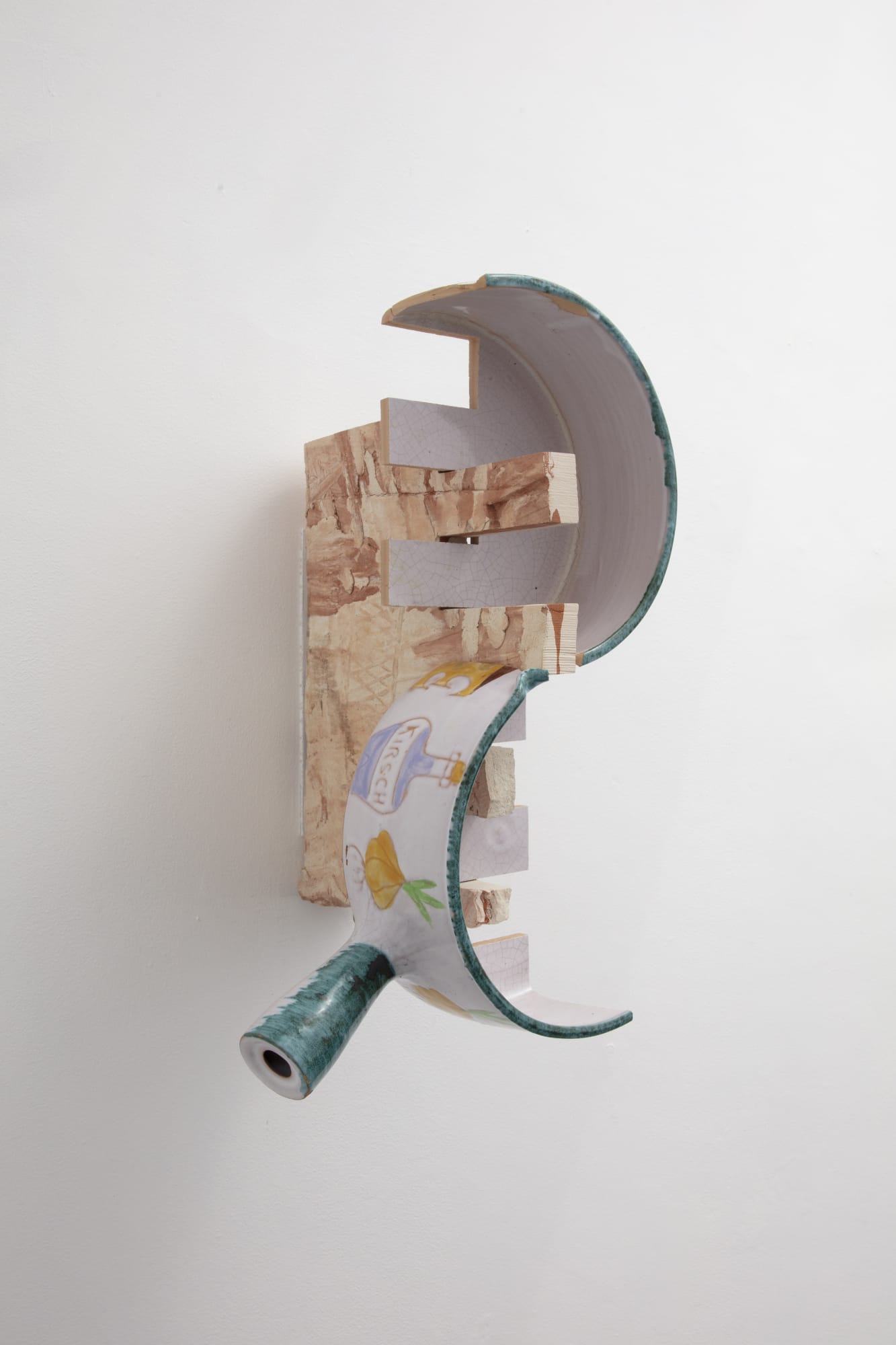 Javier Carro Temboury Intercontainers (best of both worlds), 2023 Used ceramic, industrial cutting 41 x 24 x 30 cm 16 1/8 x 9 1/2 x 11 3/4 in