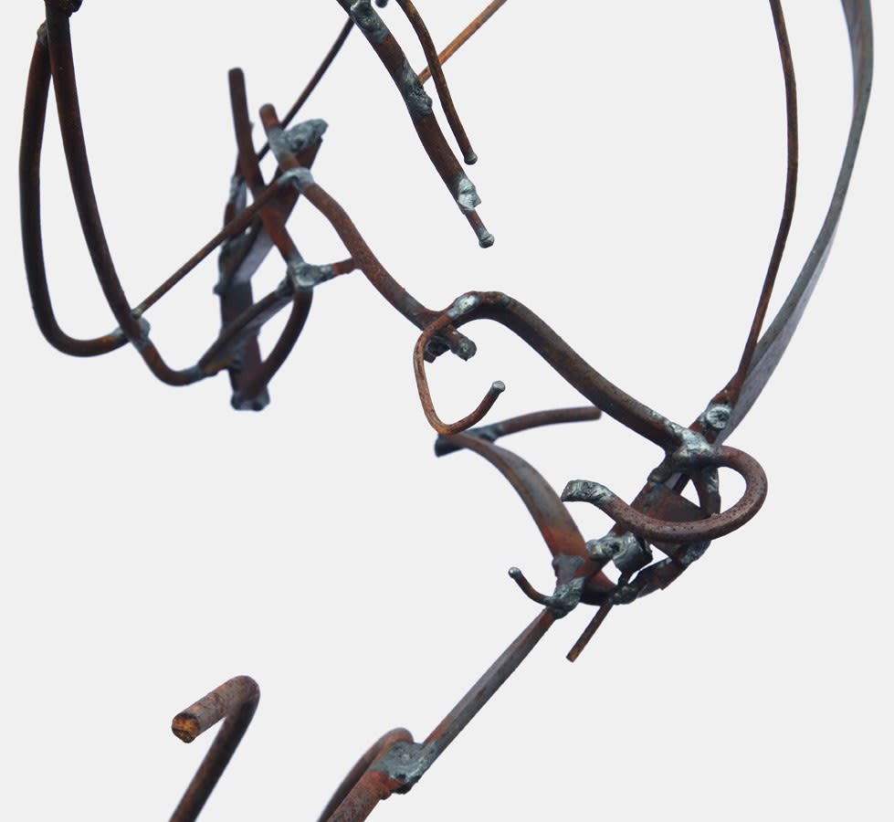 MANOAH’S OFFERING. Metal, welding. 2009, 100 x 100 x 30 cm.
