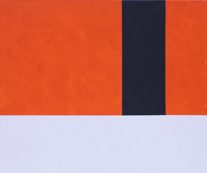 Nikita Alexeev. "Orage sky winter landscape", 100x120, холст, акрил, 2013 г