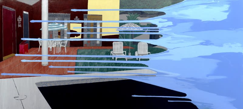 Ivan Plusch. "Plan B", canvas/acrylic/lacquer, 198x89 cm, 2014