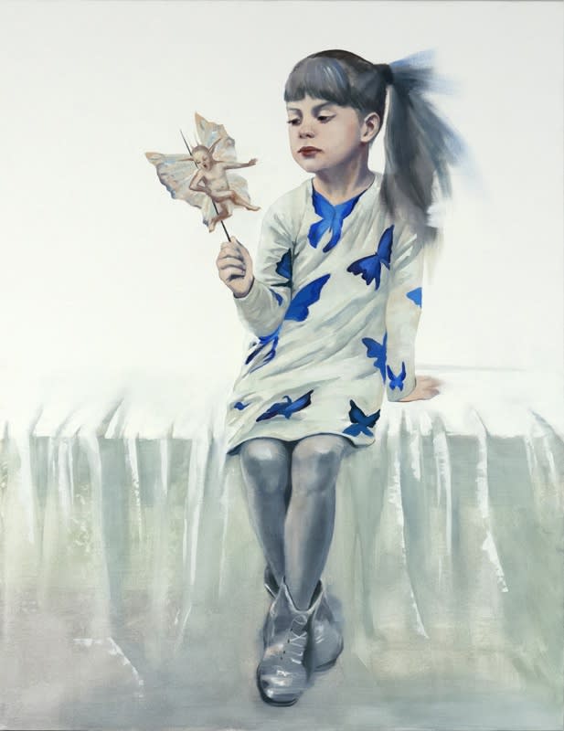 Irina Drozd. " A Girl And An Elf ", canvas/oil, 130x110 cm, 2014