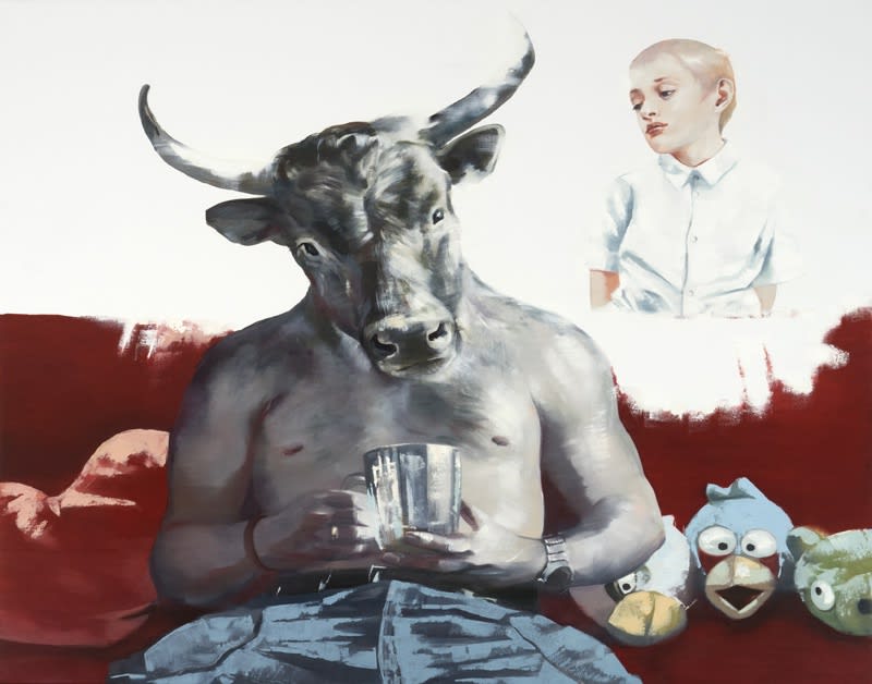 Irina Drozd. " Fathers And Sons ", canvas/oil, 140x155 cm, 2014