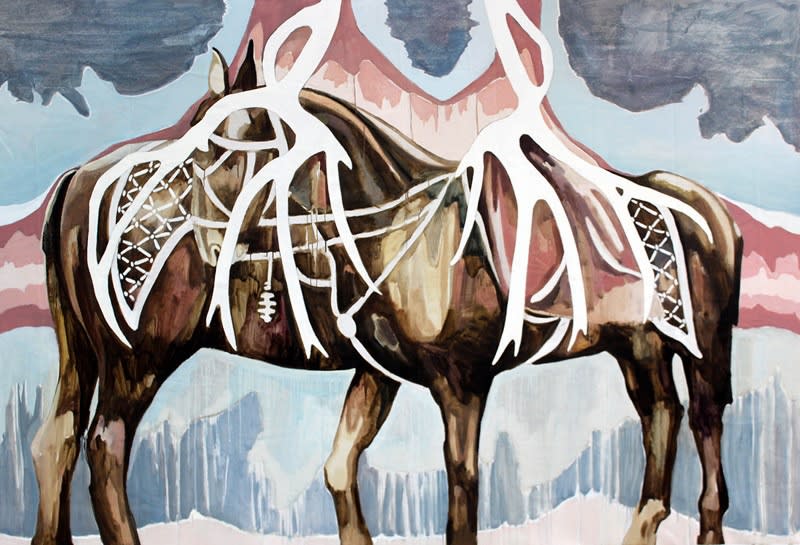 The Last Sigh of Sleipnir, 2013, canvas, oil, 163х239 cm