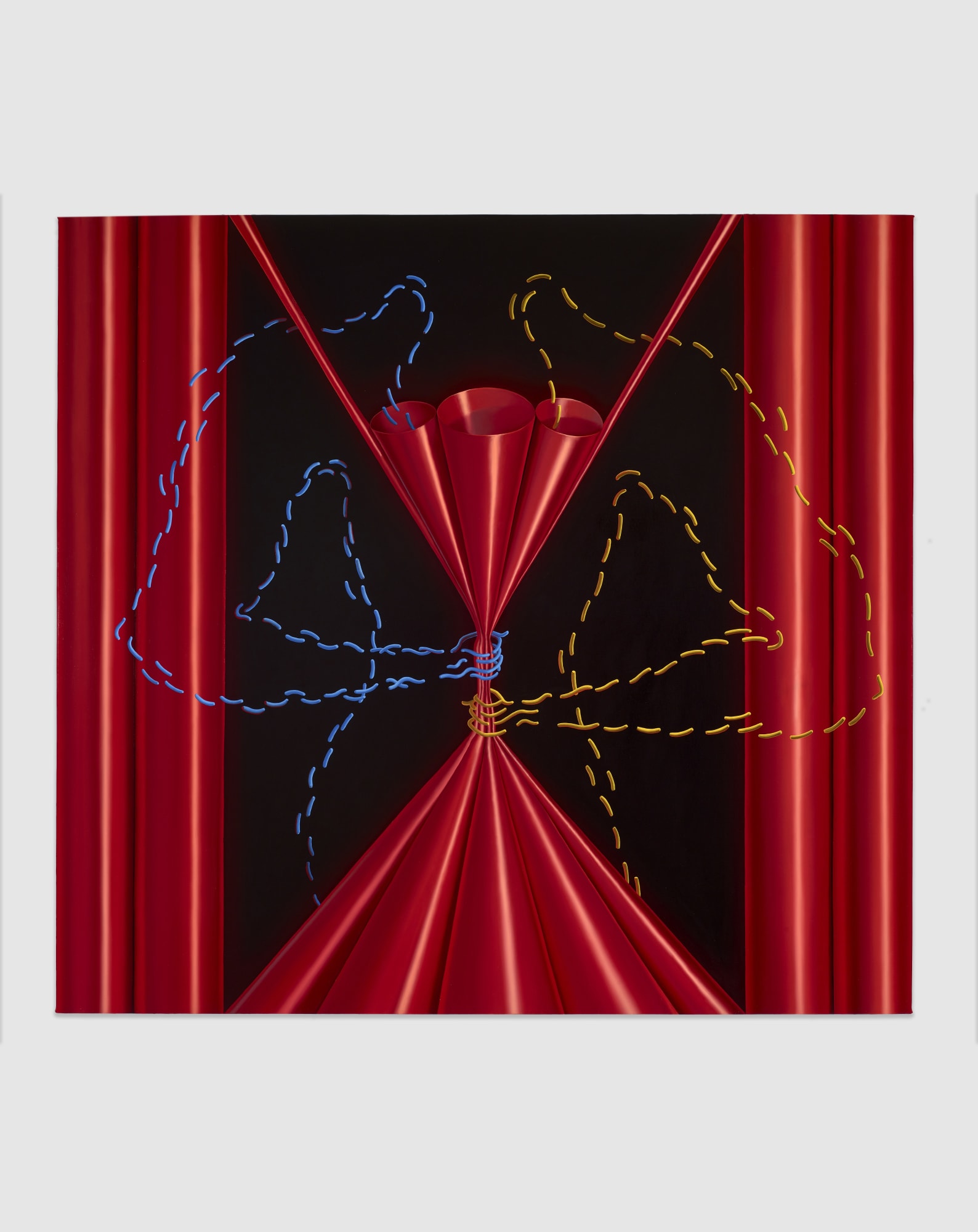 Clutches 2, 2020 Oil on linen over panel 106.7 x 115.6 cm | 42 x 45 1/2 in