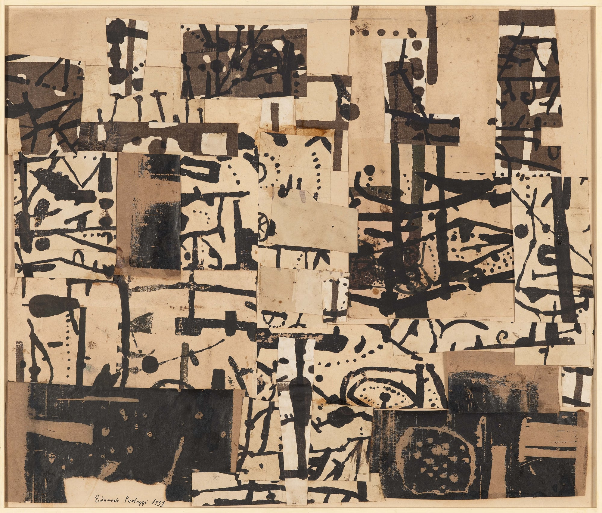 EDUARDO PAOLOZZI, COLLAGE, 1951