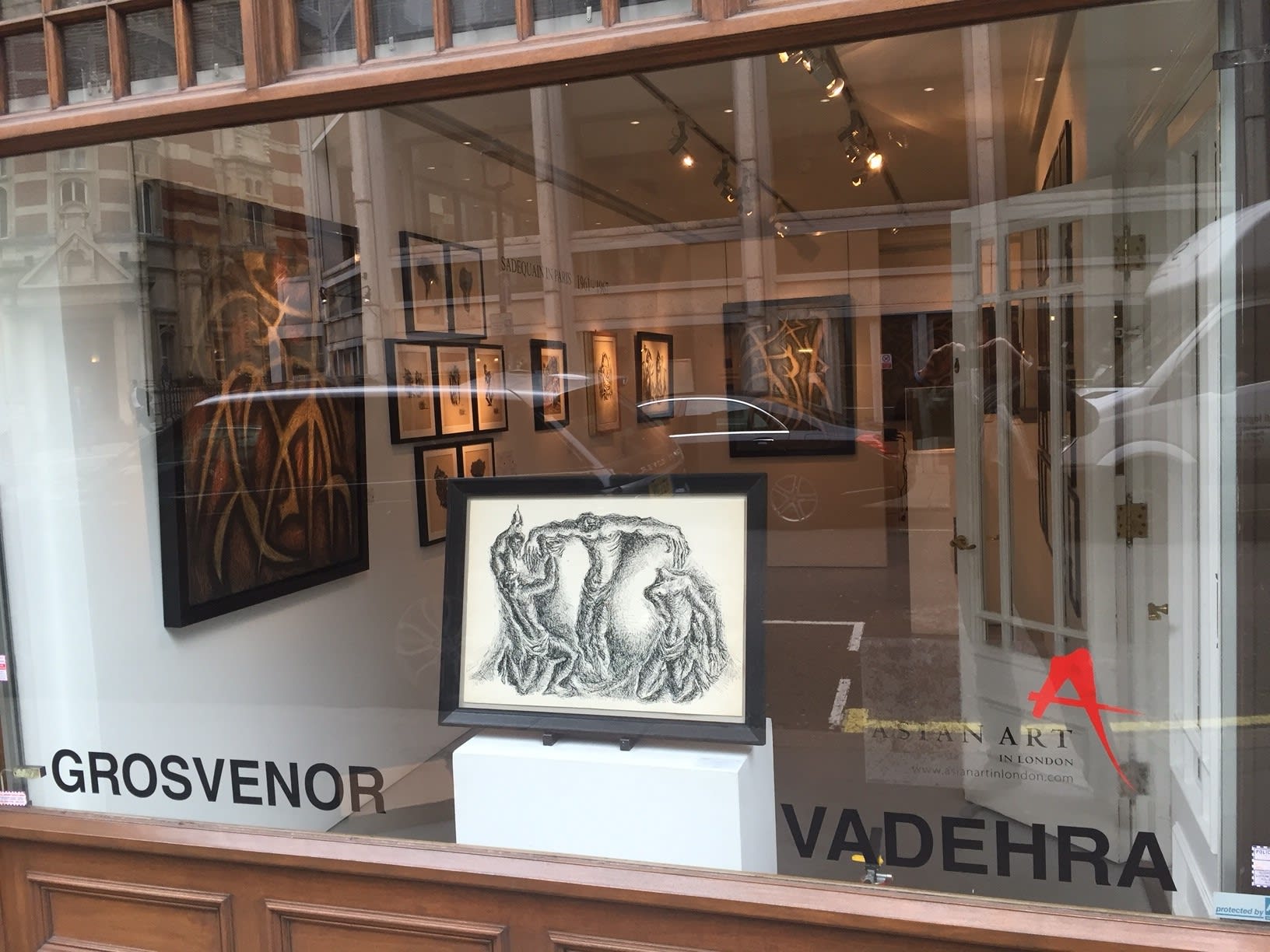Sadequain in Paris, installation shot