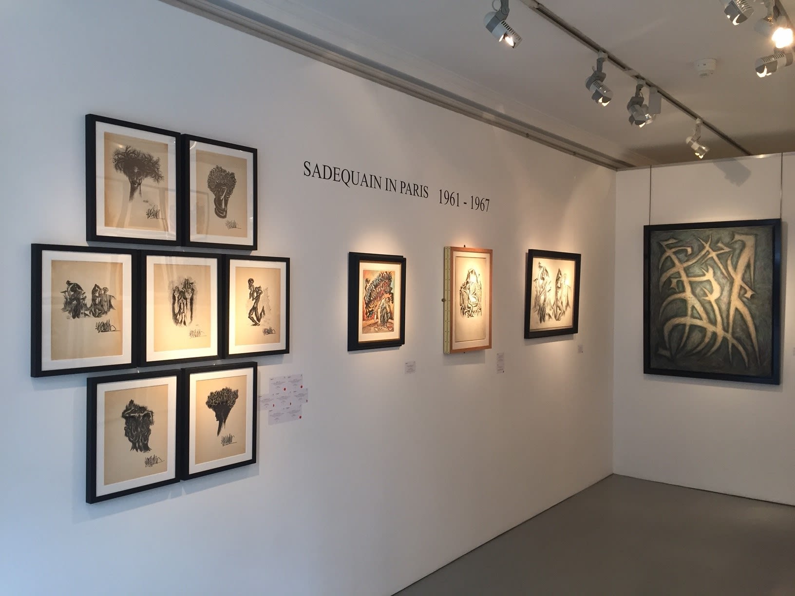 Sadequain in Paris, installation shot