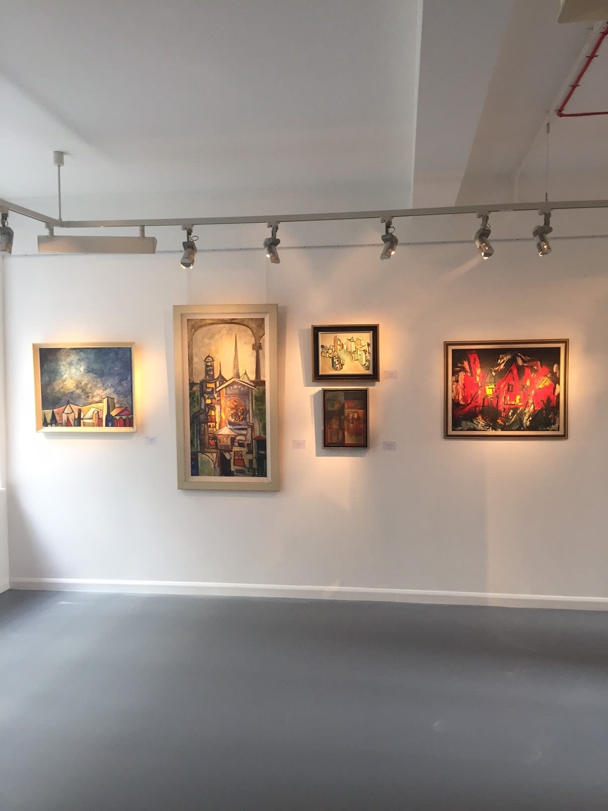 Installation shot: Indian Modernist Landscapes