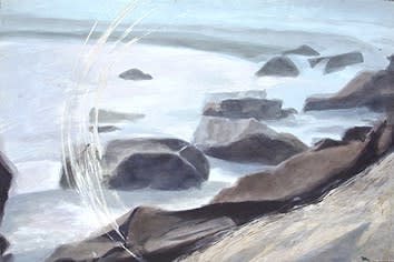 East Coast Series: November (1985) 29" x 44", acrylic on paper, Wanda Boudreaux