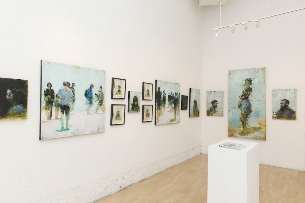 John Wentz "Imprints" installation view