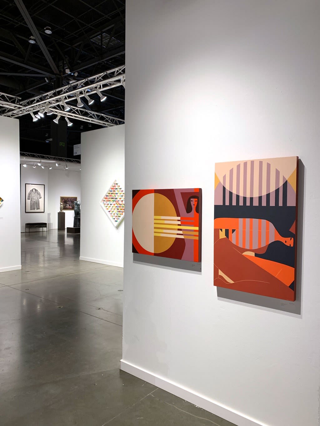 Installation view of booth at Seattle Art Fair