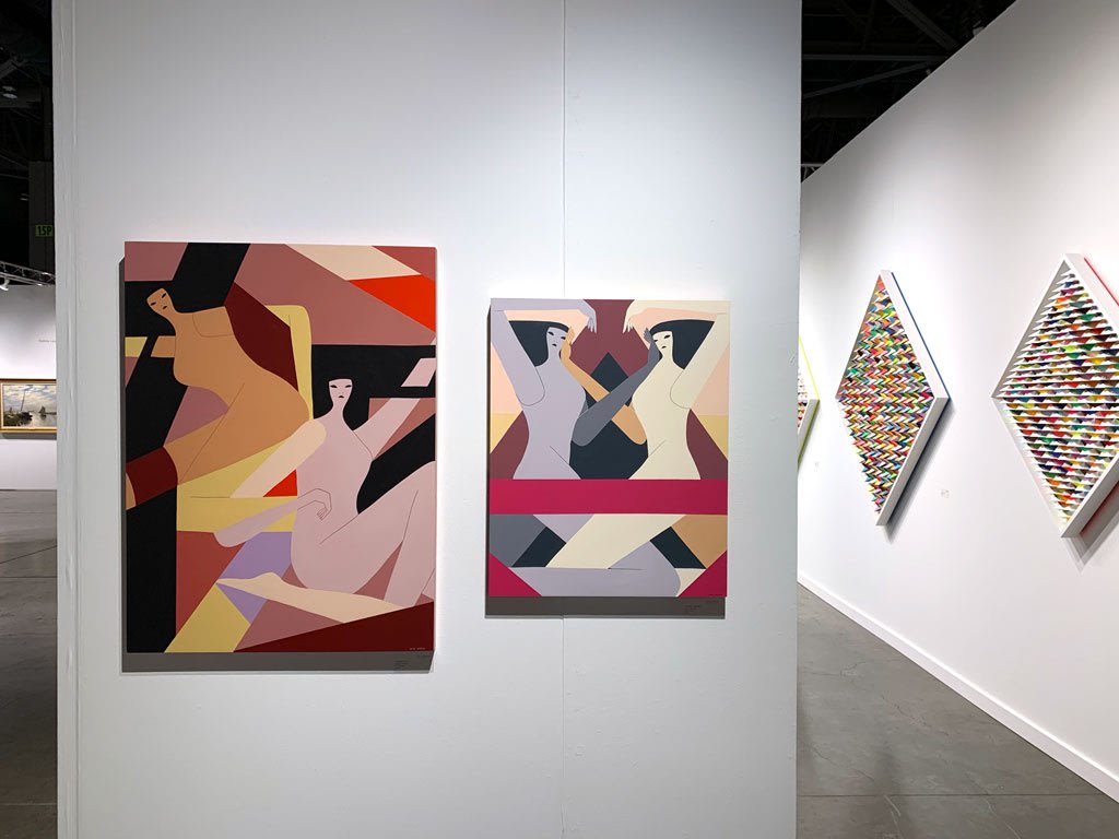 Installation view of booth at Seattle Art Fair