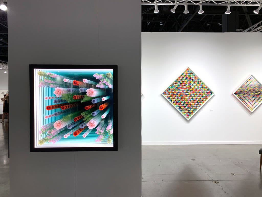 Installation view of booth at Seattle Art Fair
