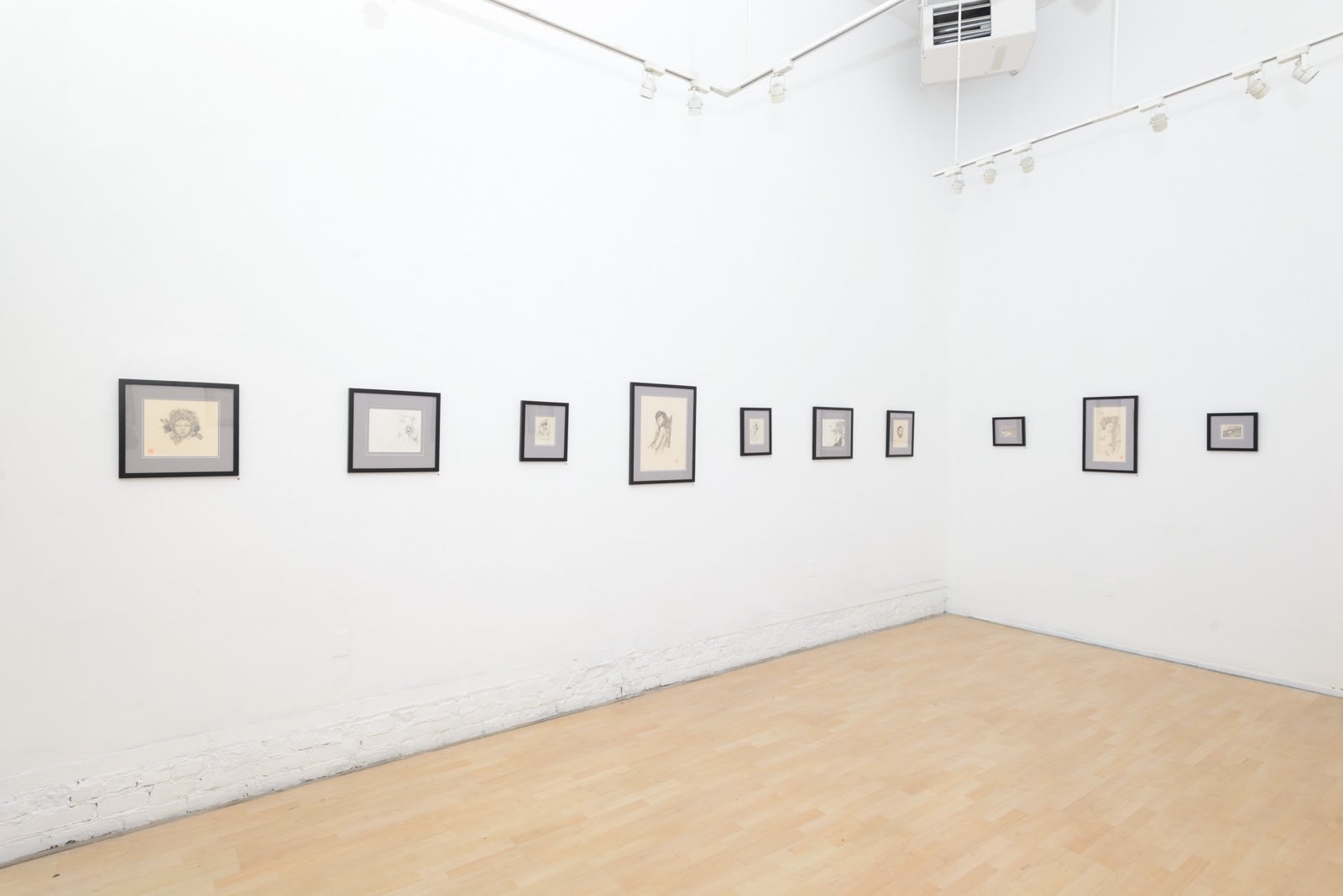 Installation view of artist Ozabu's solo exhibition Meguru at Hashimoto Contemporary, San Francisco.
