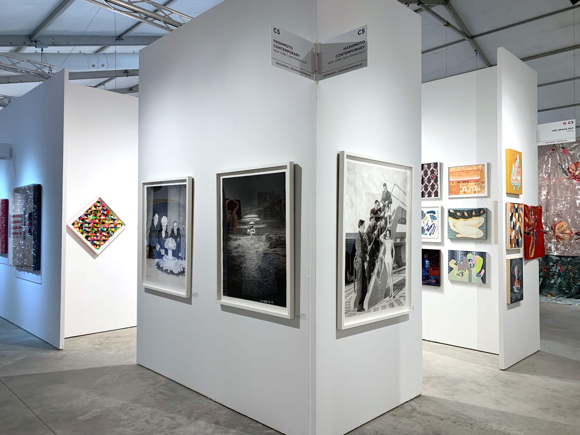 Hashimoto Contemporary booth at CONTEXT Art Miami