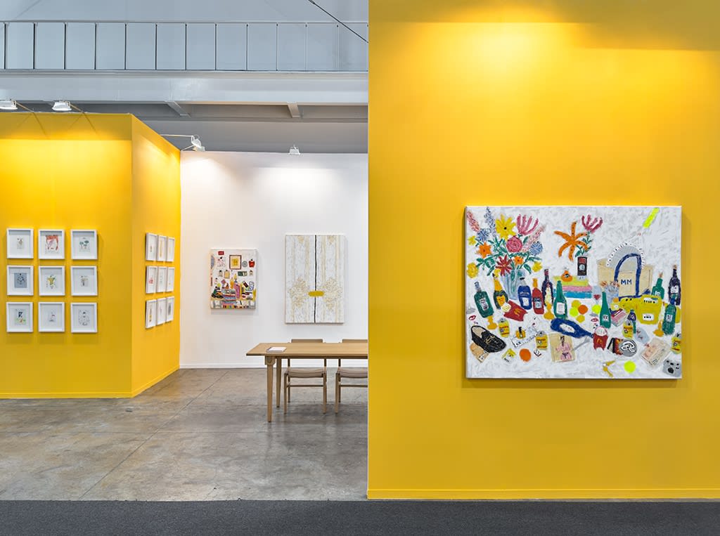 Installation view from Michael McGregor's solo presentation at Zona Maco 2025