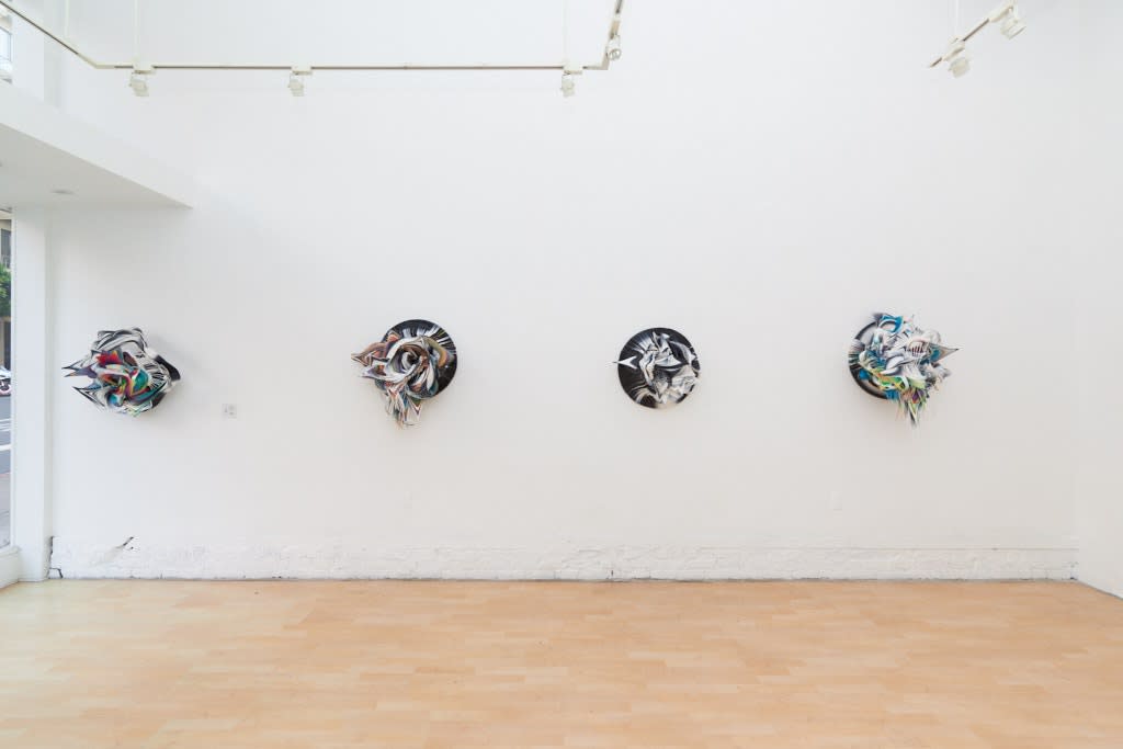 Installation image from Crystal Wagner's "Axiom" at Hashimoto Contemporary SF