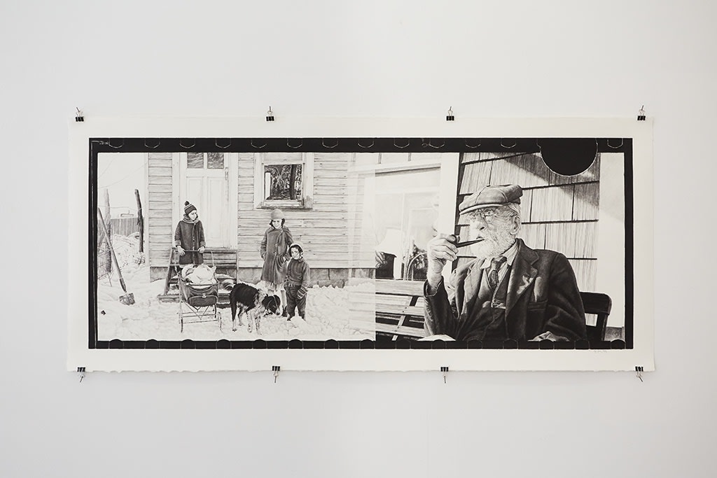 Installation image from Joel Daniel Phillips'  exhibition "Killing The Negative" at Hashimoto Contemporary NYC