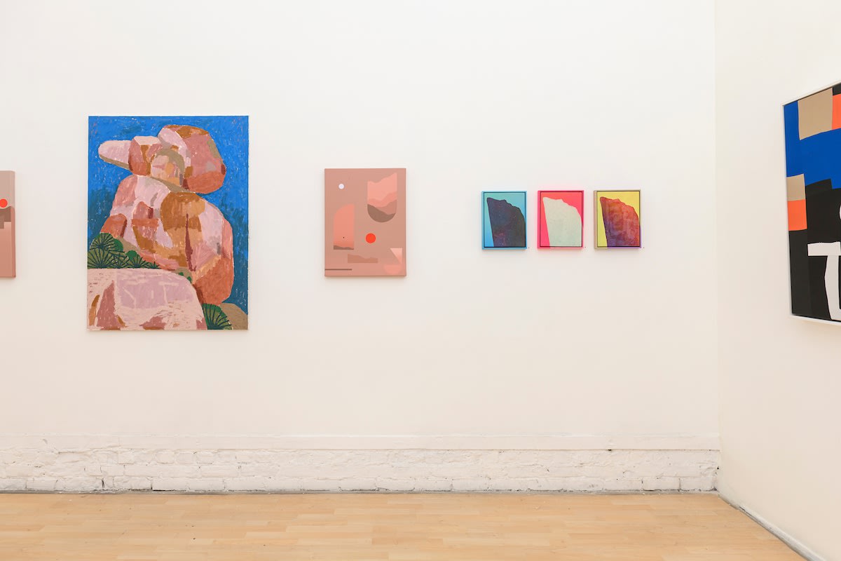 Installation image from "In The Abstract" exhibition at Hashimoto Contemporary SF