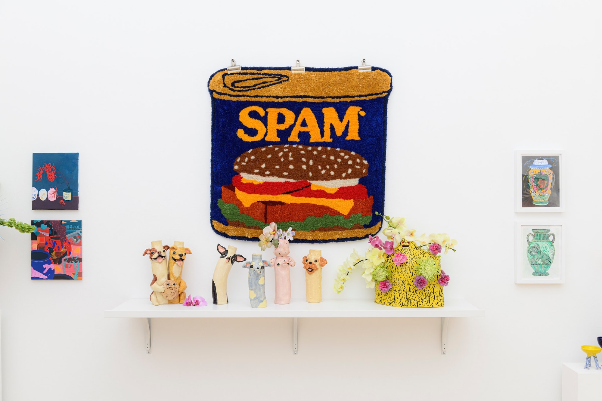 Installation images of Vessel group show at Hashimoto Contemporary San Francisco