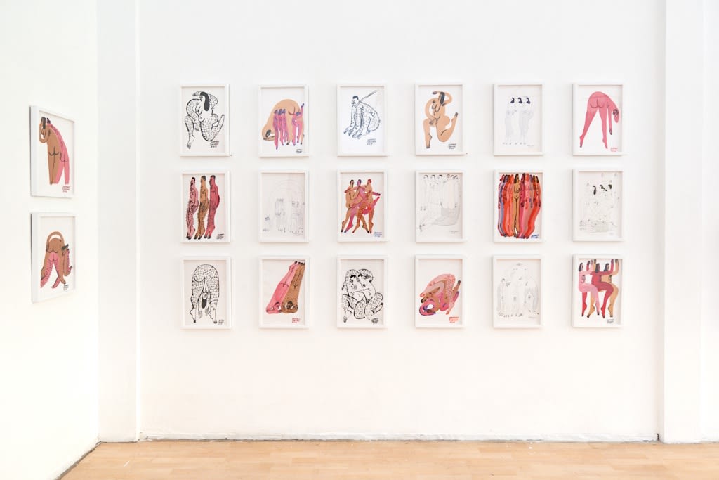 Installation image from Jeffery Cheung's "In Unity" at Hashimoto Contemporary SF