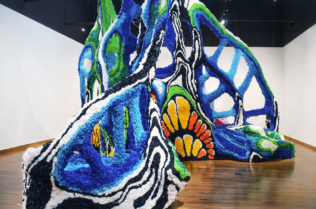 Detail of 'Sphere' installation by Crystal Wagner