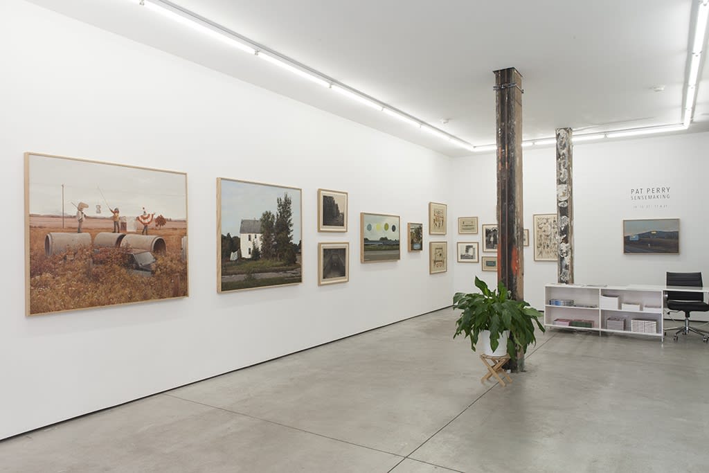 Installation image of Pat Perry's exhibition "Sensemaking" at Hashimoto Contemporary NYC