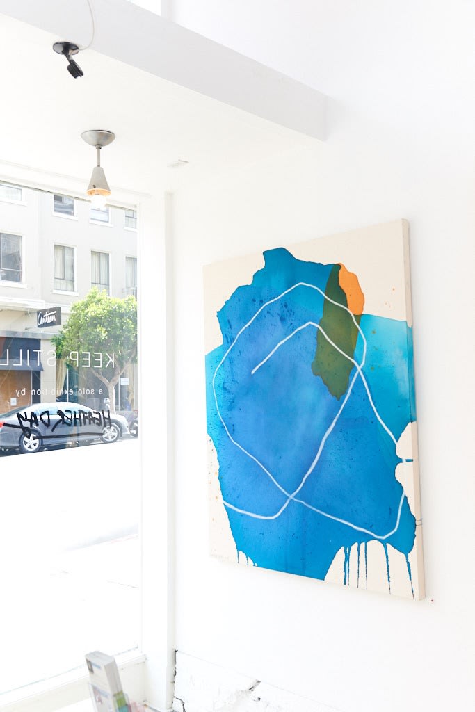 Installation image from Heather Day's "Keep Still" at Hashimoto Contemporary SF