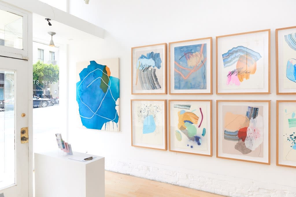 Installation image from Heather Day's "Keep Still" at Hashimoto Contemporary SF