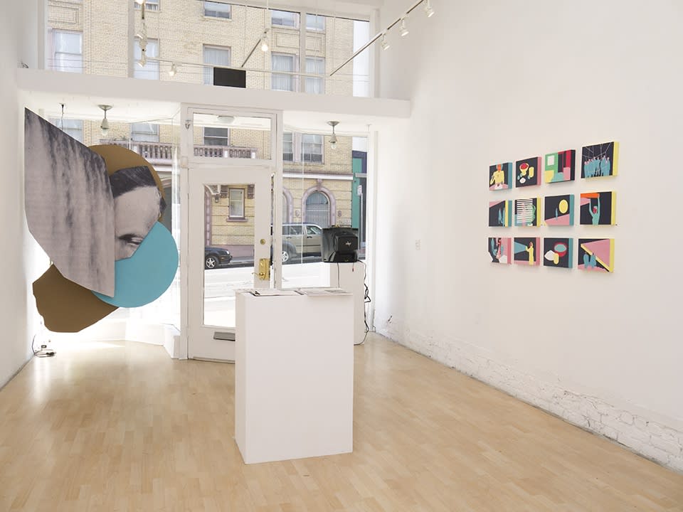Installation view of Mario Wagner solo exhibition in 2015