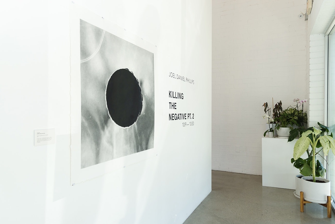 Joel Daneil Phillips - installation view of Killing the Negative at Hashimoto Contemporary Los Angeles