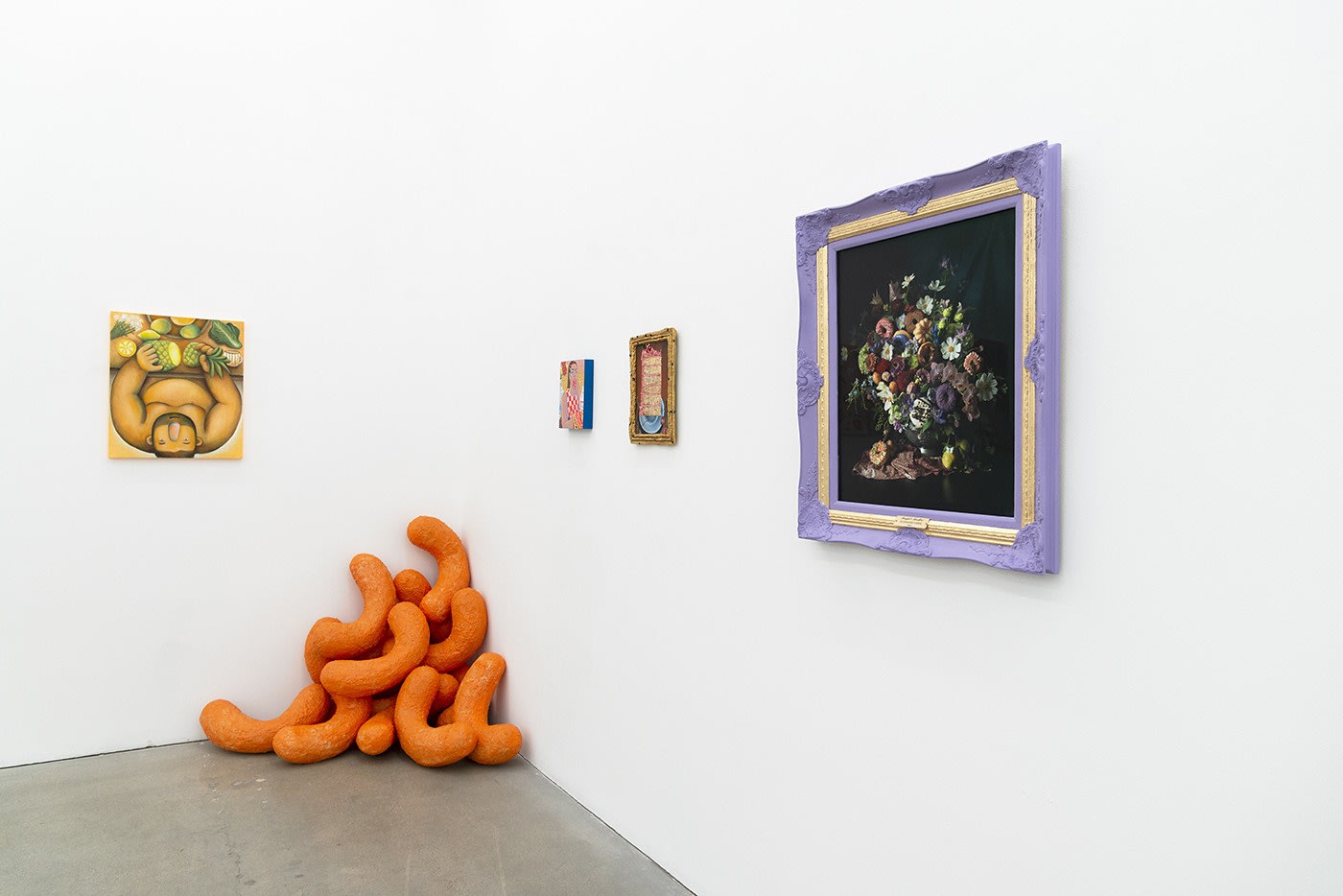 a photo of the gallery installation of Potluck