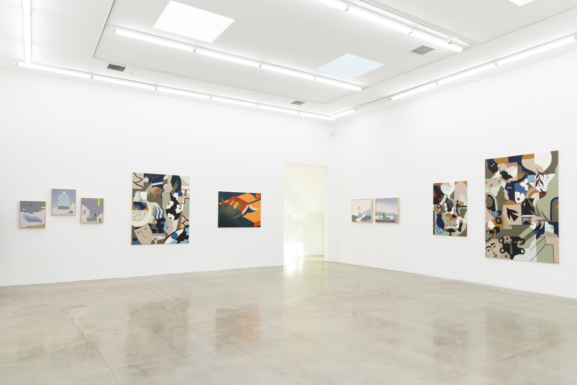 gallery installation shot of Fields of View at Hashimoto Contemporary Los Angeles