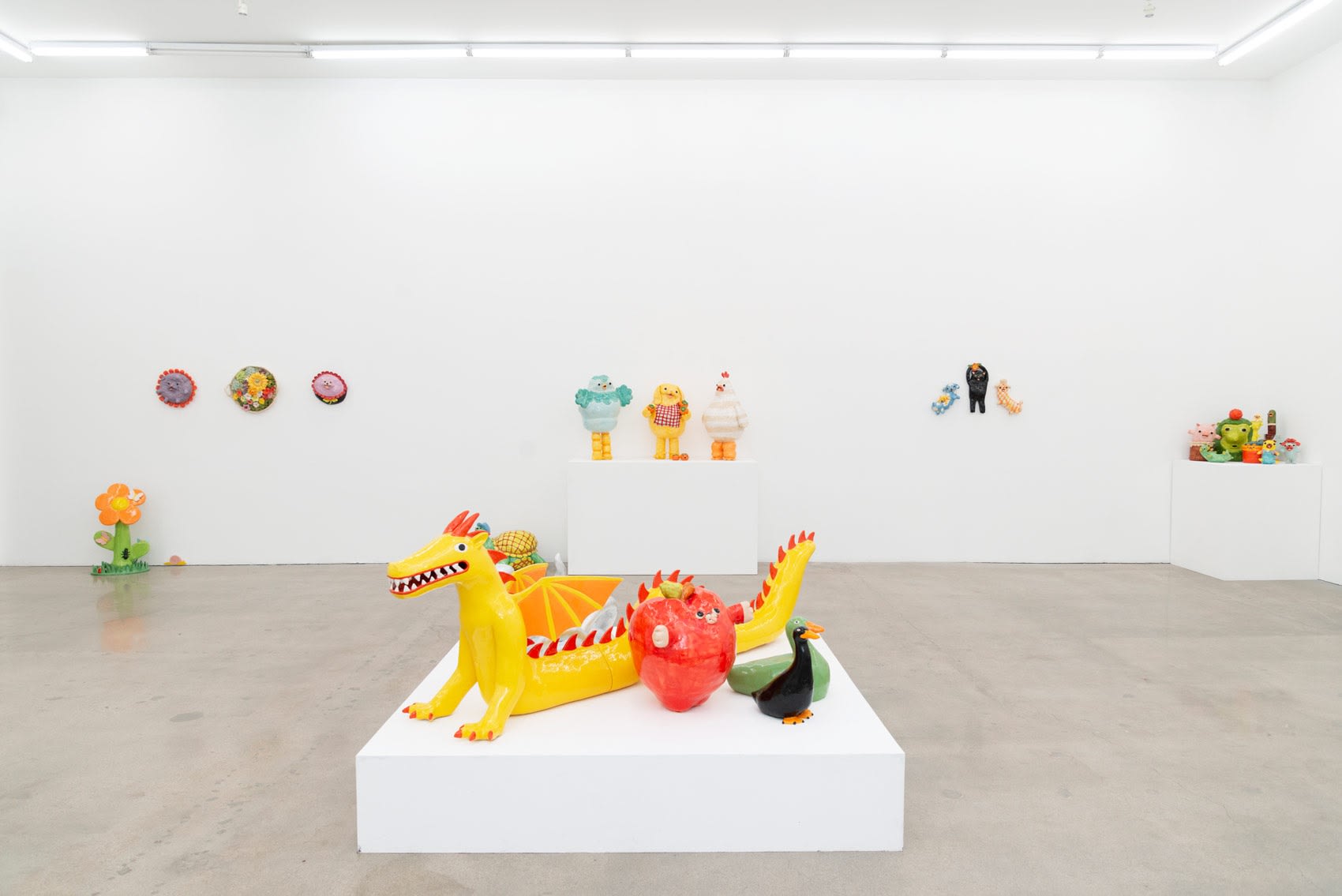 Installation view of Katie Kimmel & Lorien Stern's exhibition You Are Good at Hashimoto Contemporary Los Angeles